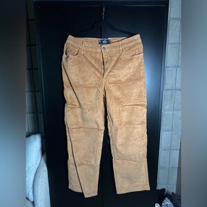 Hollister High Rise Dad Pants - Beige Corduroy - Women Size 32 15R
